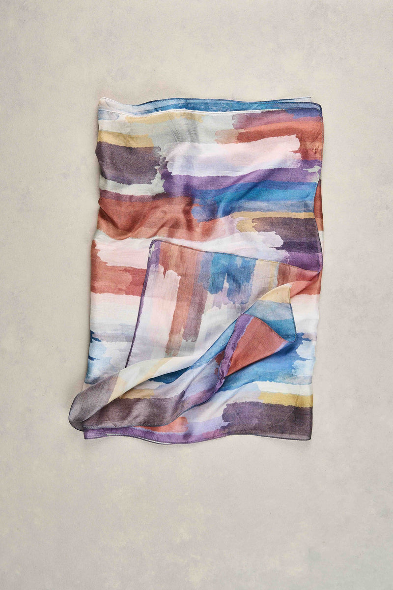 Brush Stroke Scarf - Multicolour