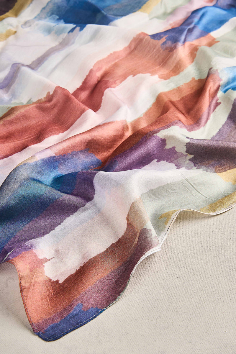 Brush Stroke Scarf - Multicolour