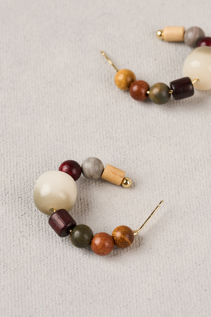 Beaded Hoops - Multicolour