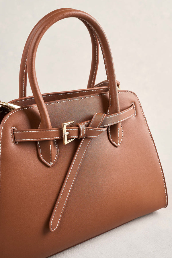 Bowler Bag - Dark Tan