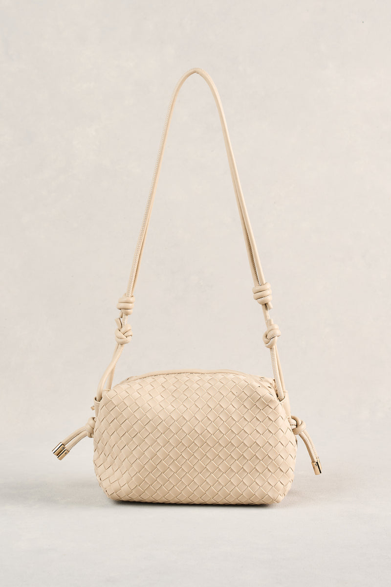 Soft Woven Crossbody - Stone