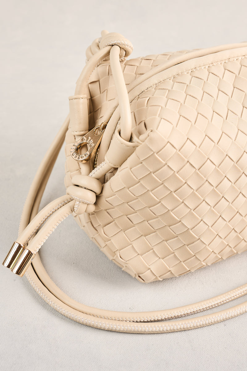 Soft Woven Crossbody - Stone