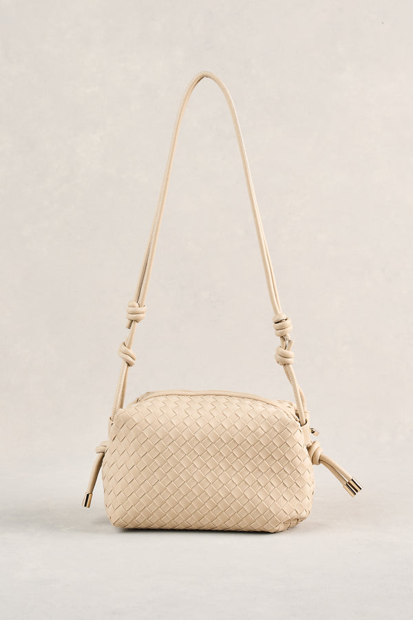 Soft Woven Crossbody - Stone