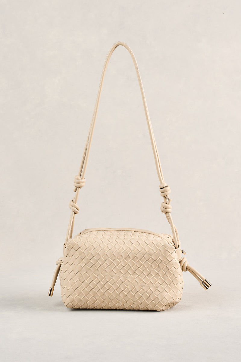 Soft Woven Crossbody - Stone