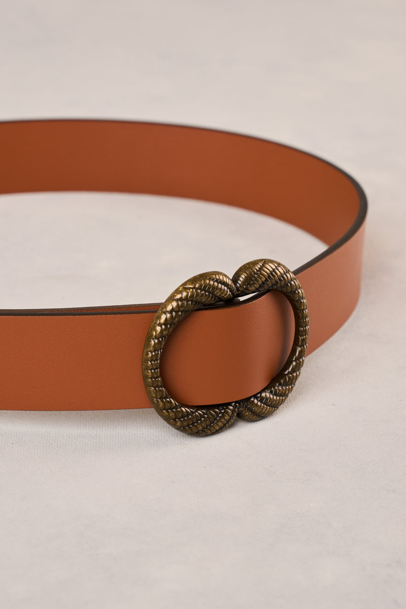 Sienna Leather Belt - Tan