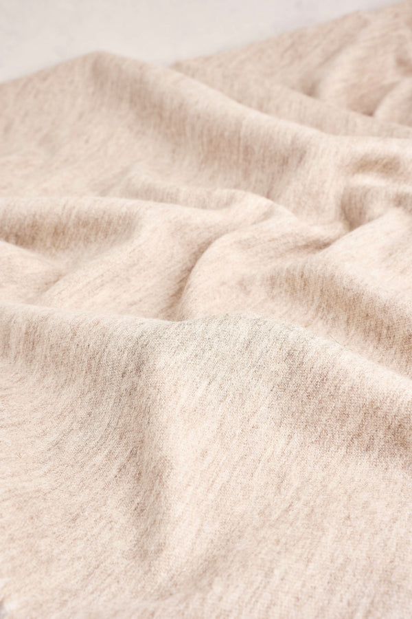 Blanket Wool Scarf - Fawn / Cream