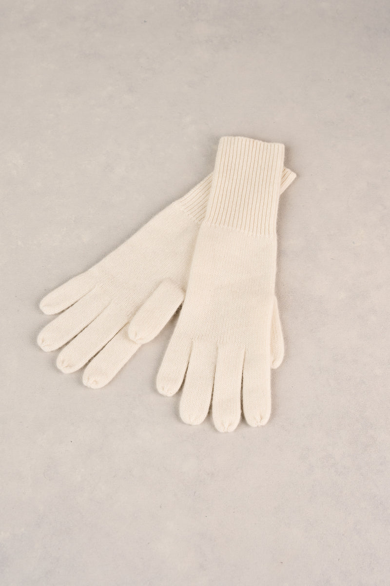 Knitted Gloves - Cream