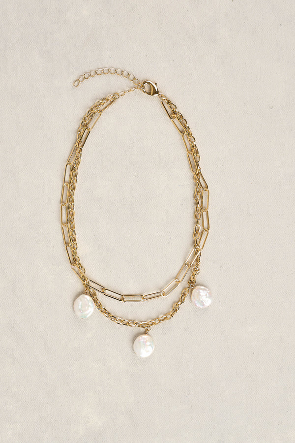 Layered Chain Necklace - Gold