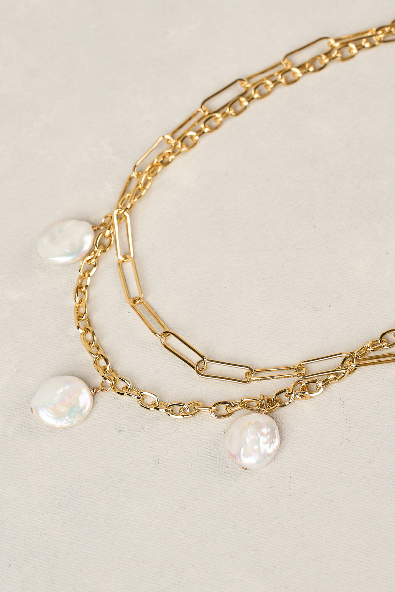 Layered Chain Necklace - Gold