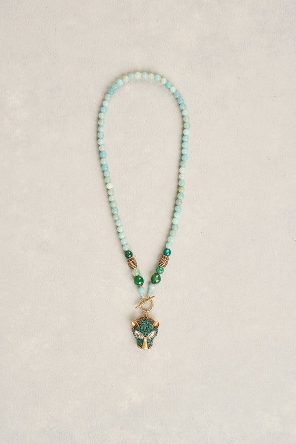 Statement Pendant Necklace - Green