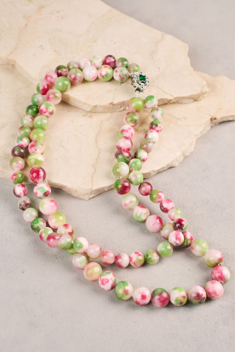 Jewelled Clasp Necklace - Multicolour