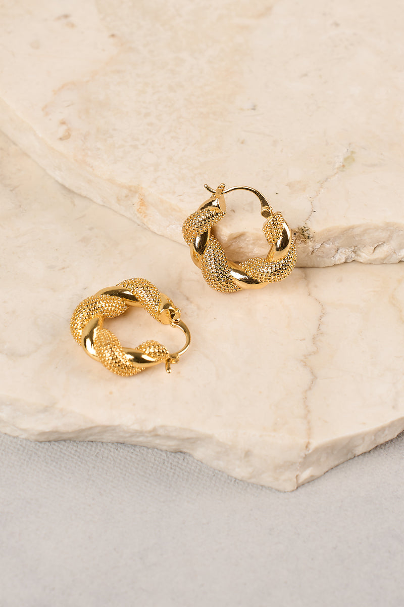 Entwined Hoops - Gold