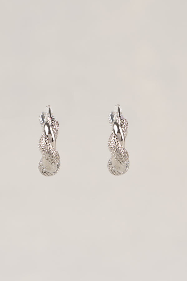 Entwined Hoops - Silver