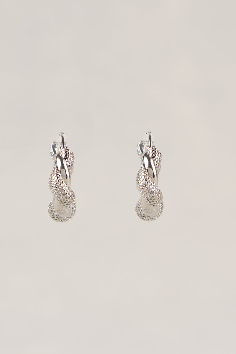 Entwined Hoops - Silver