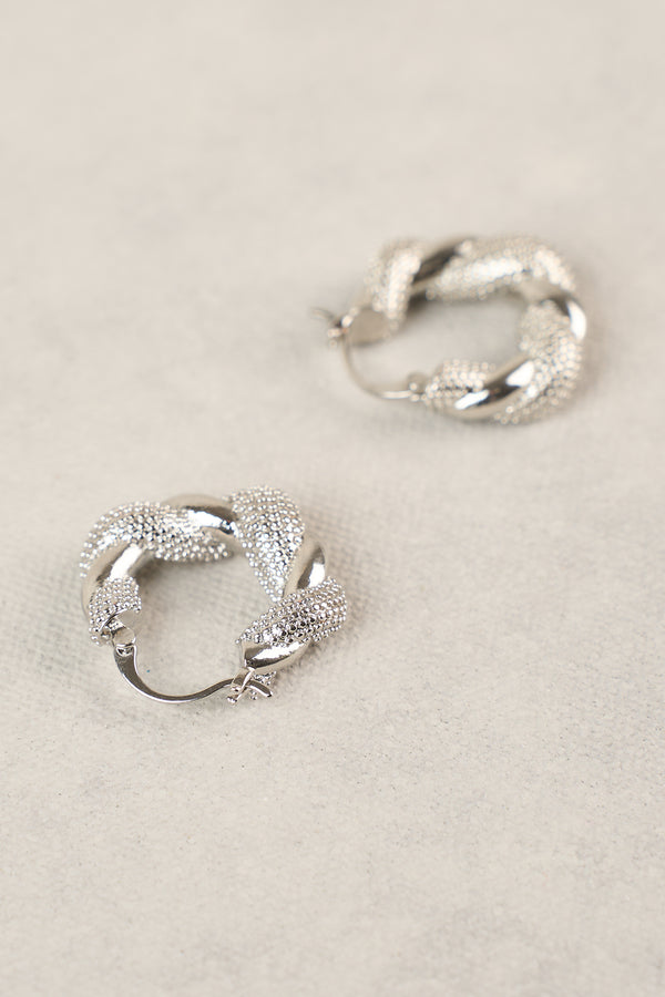 Entwined Hoops - Silver