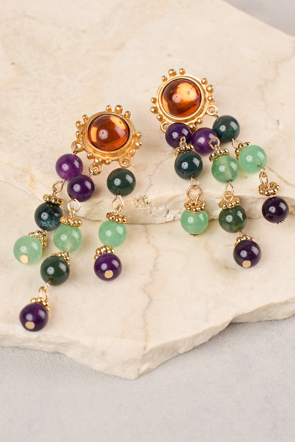 Chandelier Earrings - Multicolour
