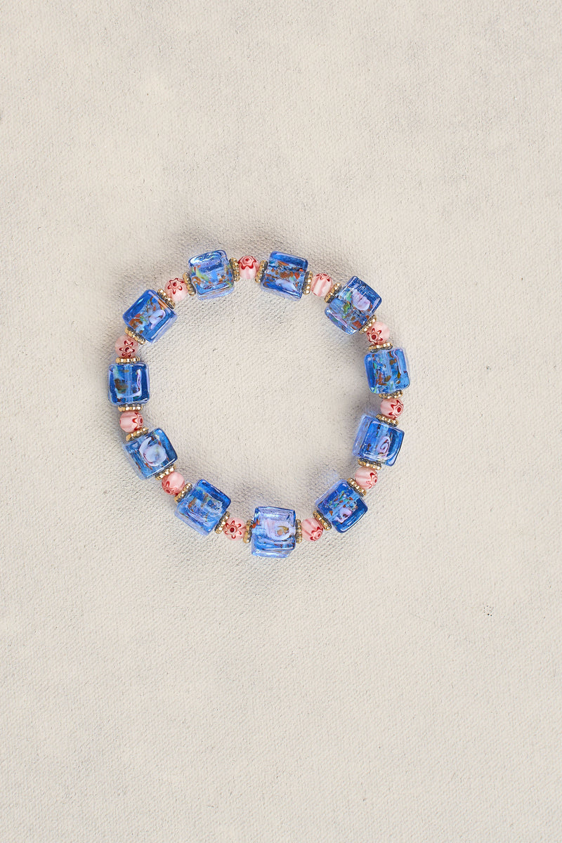 Glass Bead Stretchy - Cobalt