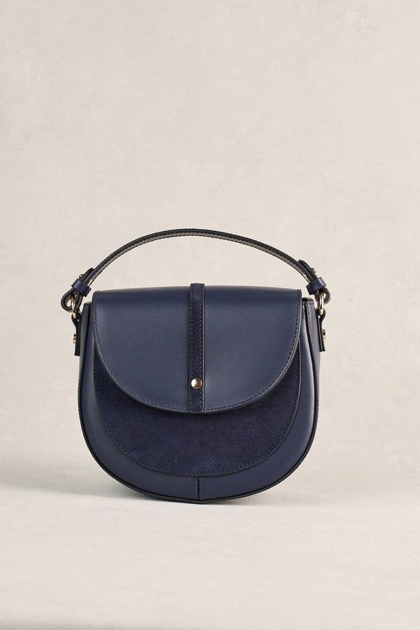 Spliced Cross Body Bag - Navy
