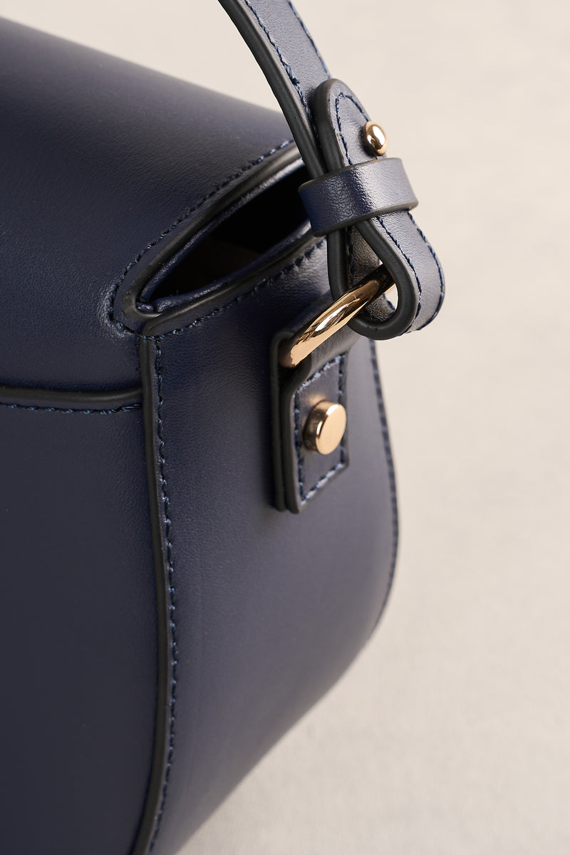 Spliced Cross Body Bag - Navy