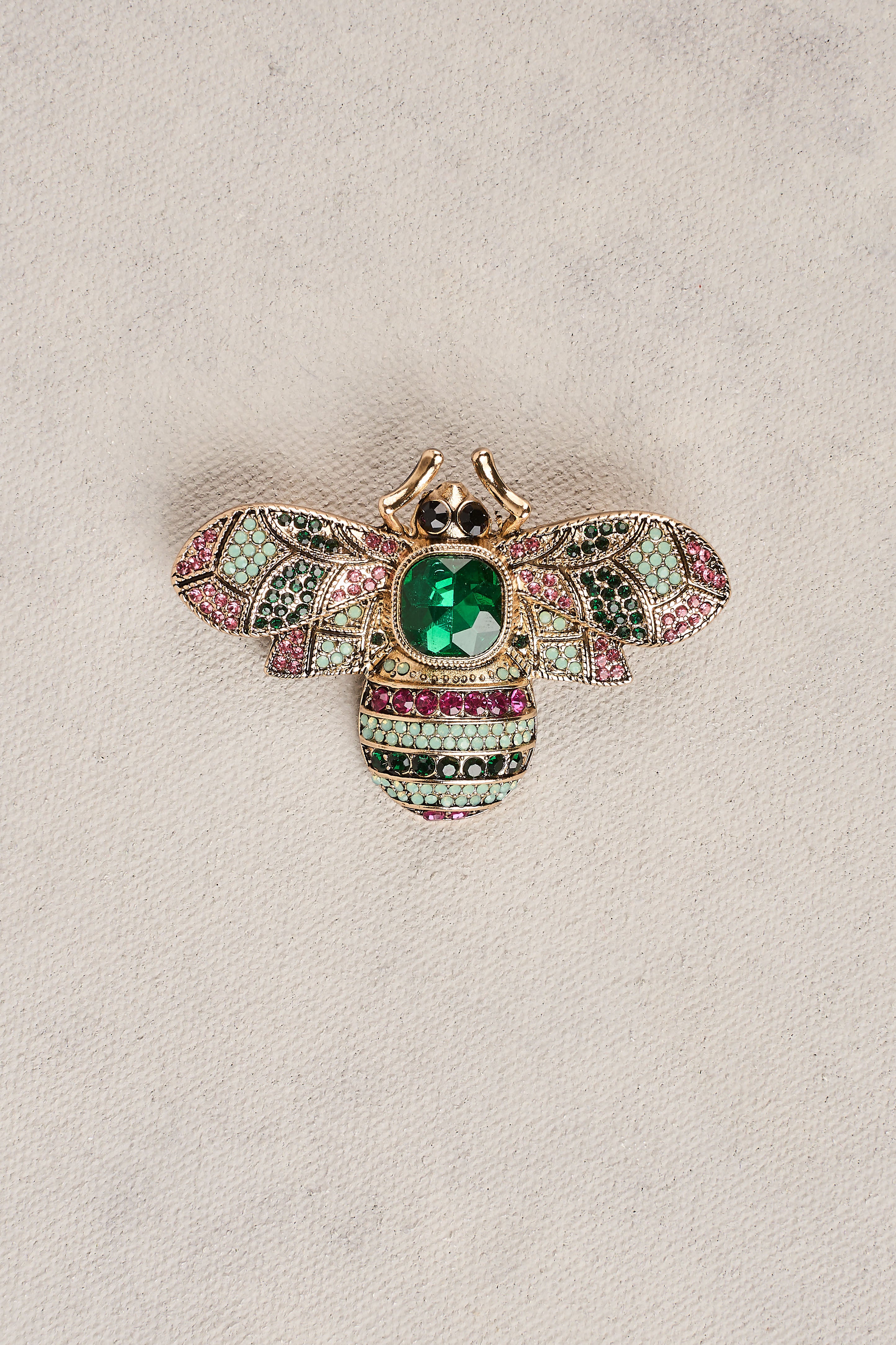 Diamante Bee Brooch - Multicolour – Blue Illusion