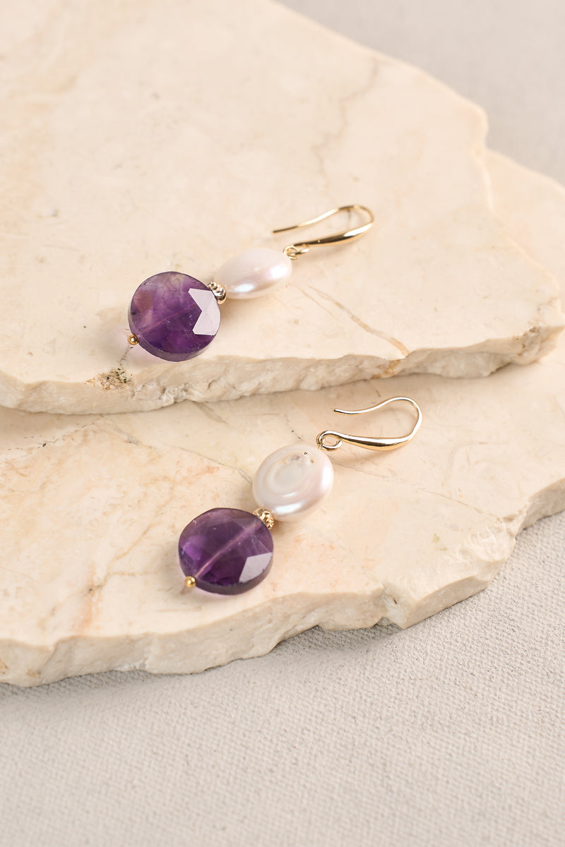 Stone Pearl Droplets - Purple