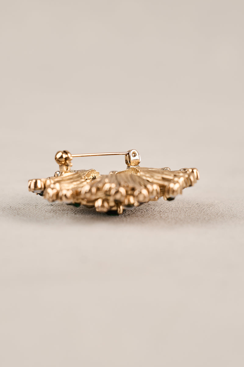 Diamante Cluster Brooch - Multicolour