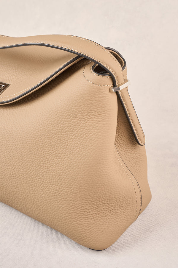 Folded Shoulder Bag - Taupe