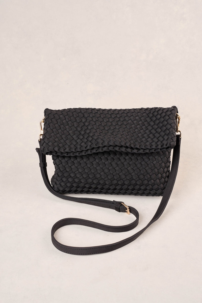 Soft Woven Clutch - Black