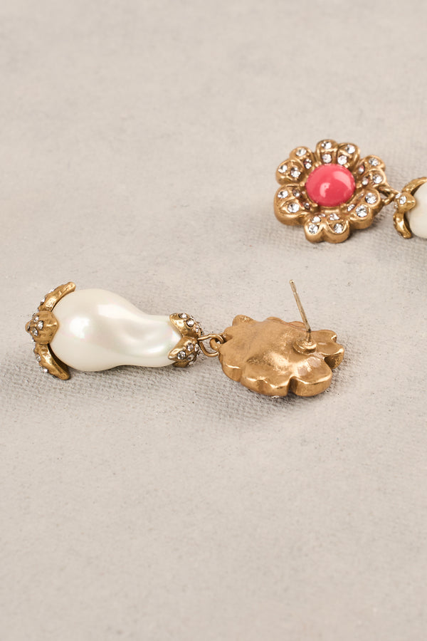 Statement Earrings - Pink