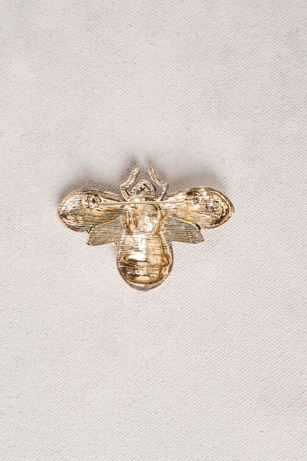 Diamante Bee Brooch - Pink