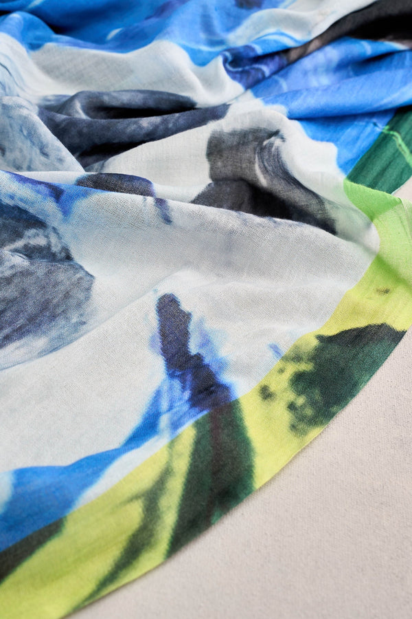 Watercolour Flower Scarf - Multicolour
