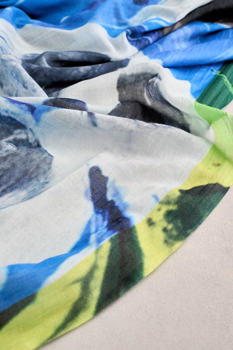 Watercolour Flower Scarf - Multicolour