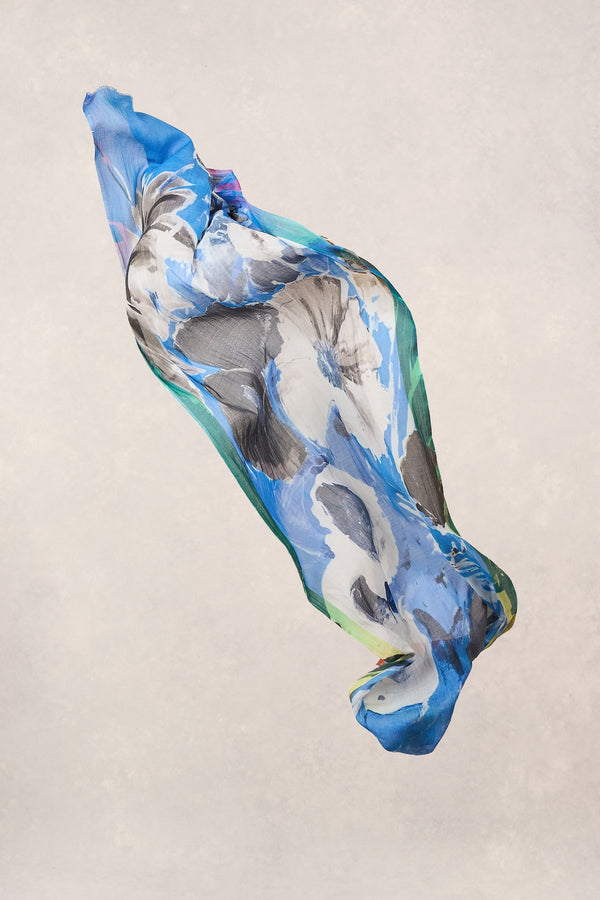 Watercolour Flower Scarf - Multicolour