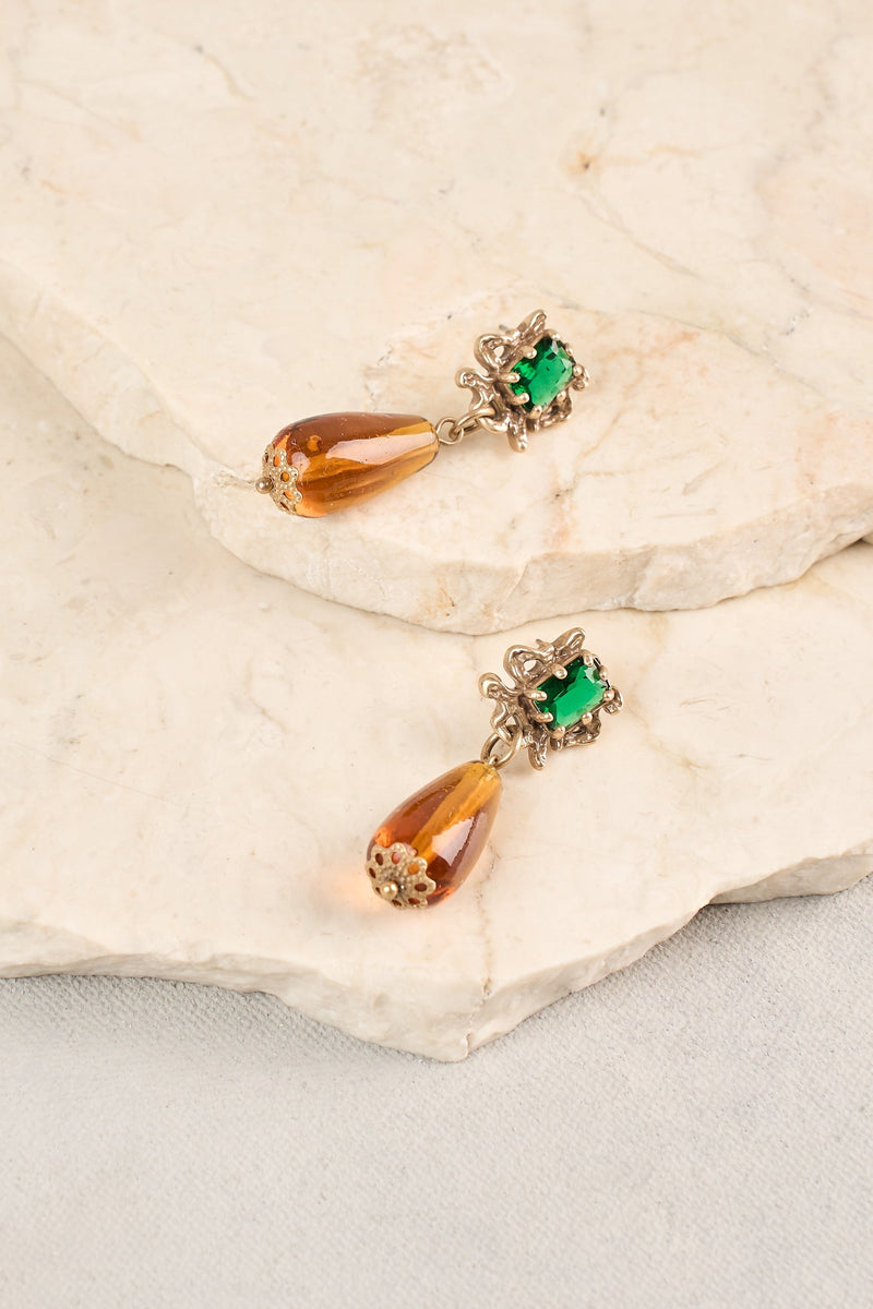 Statement Drop Earrings - Multicolour