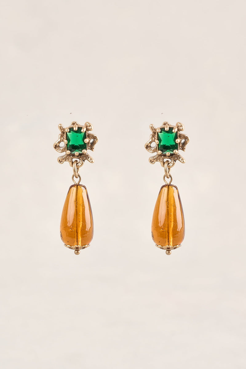 Statement Drop Earrings - Multicolour