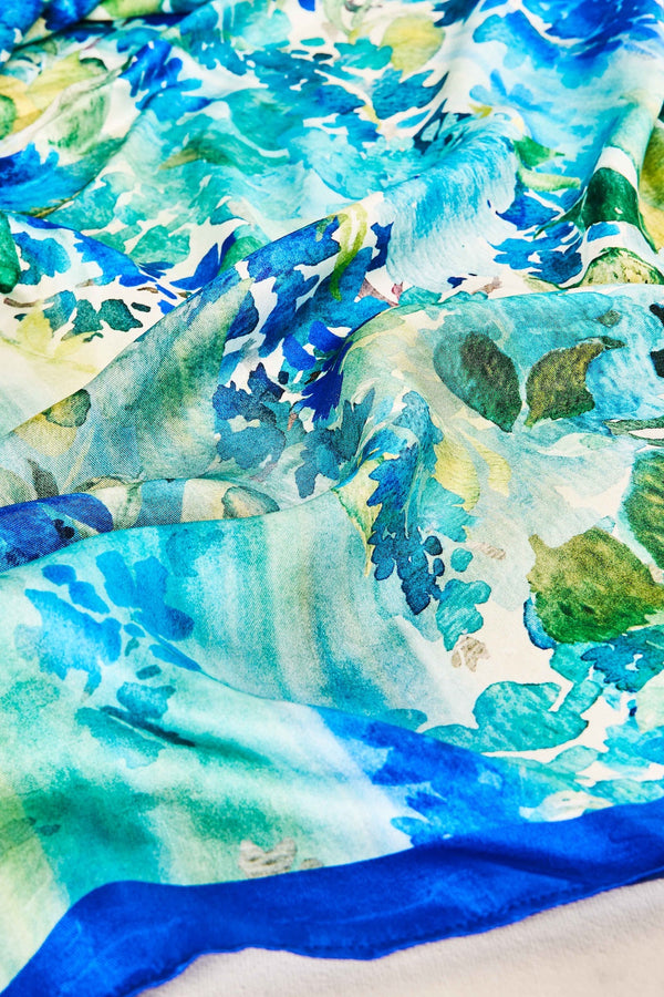 Watercolour Floral Scarf - Multi