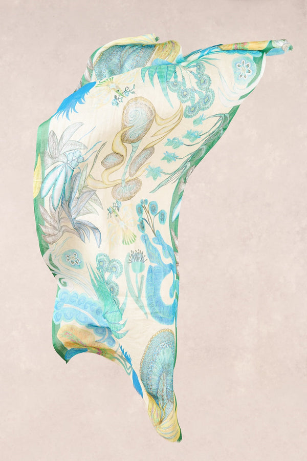 Nature Foliage Scarf - Multi