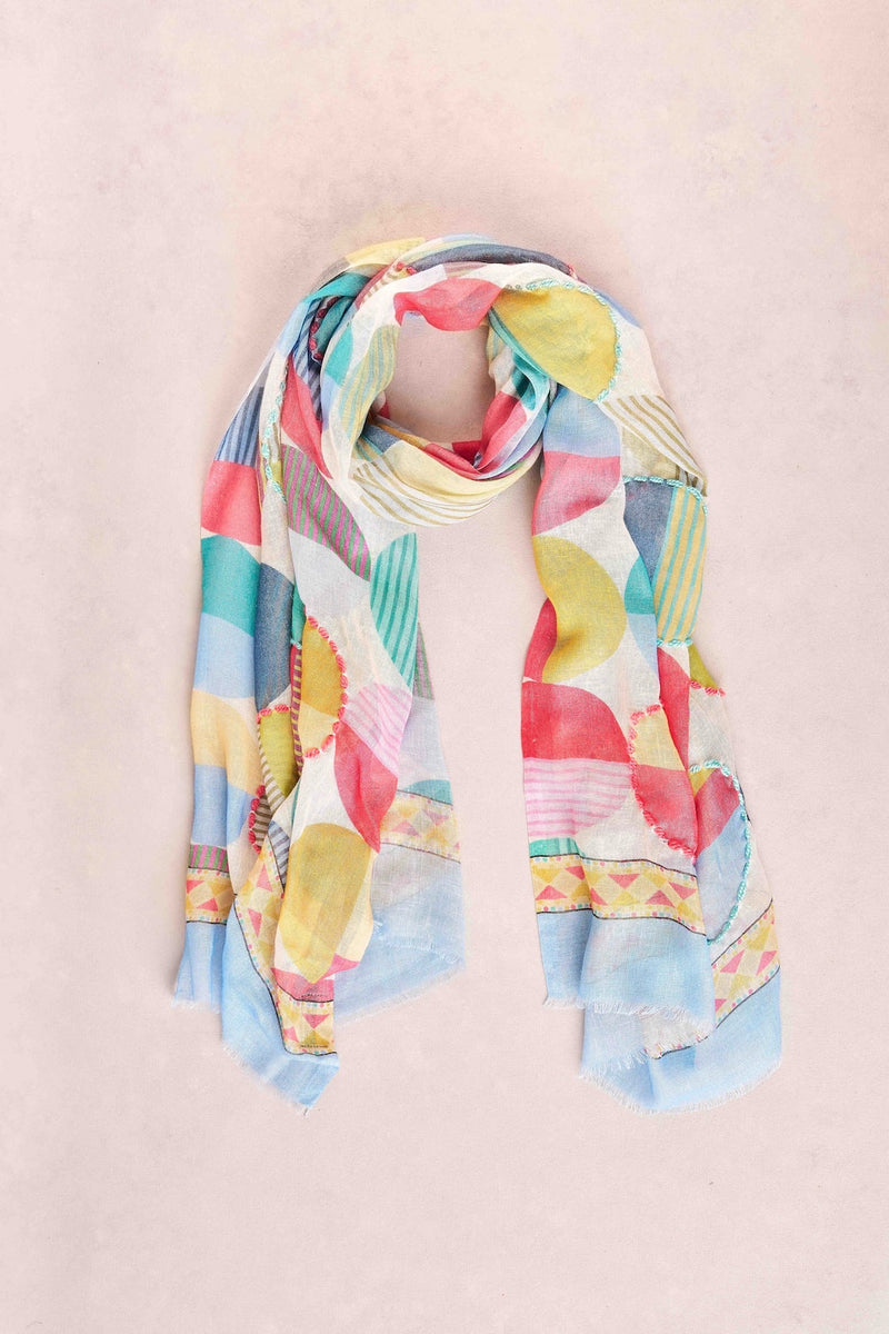 Geometric Circle Scarf - Multi
