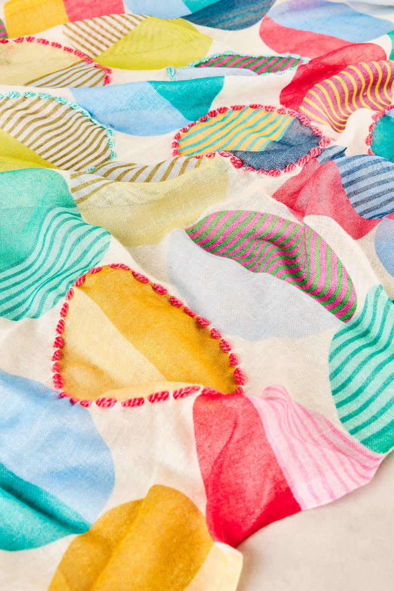 Geometric Circle Scarf - Multi