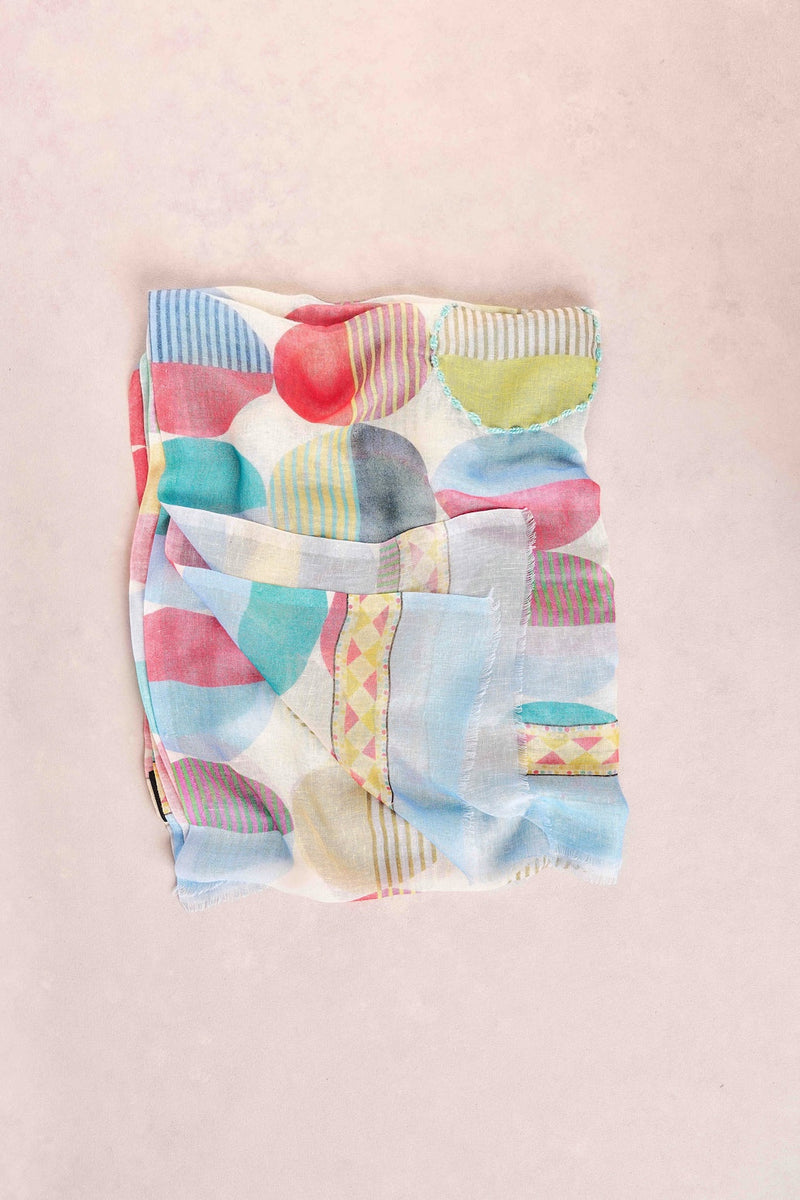 Geometric Circle Scarf - Multi