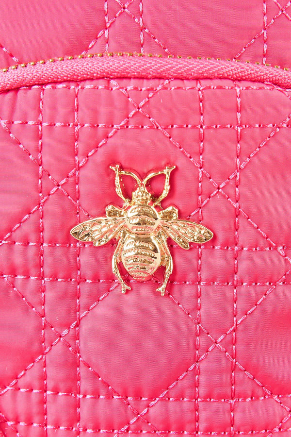 Quilted Phone Bag - Rose Pink