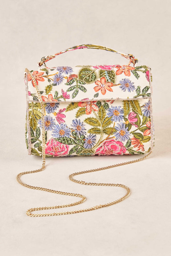 Garden Floral Beaded Bag - Multi