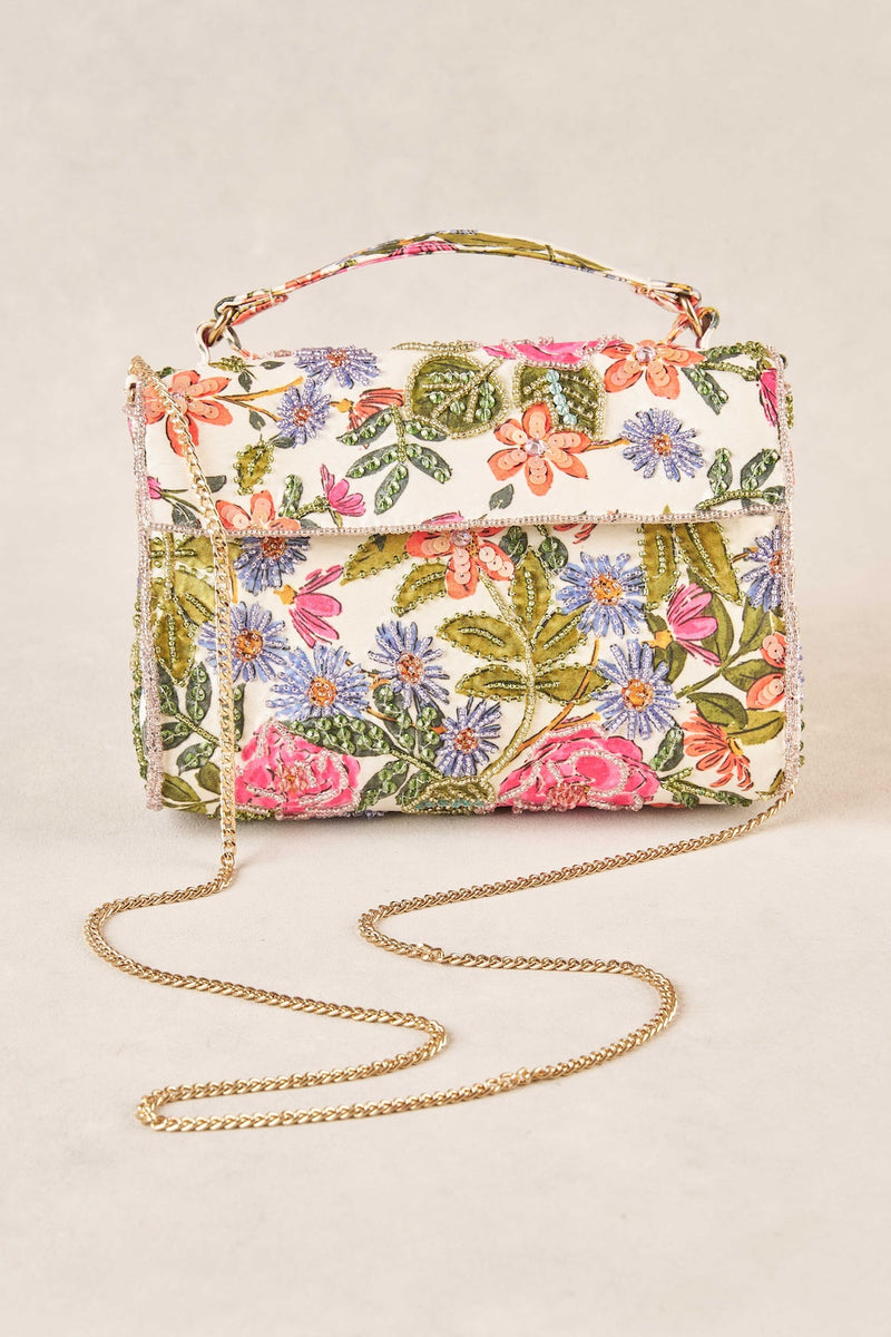 Garden Floral Beaded Bag - Multi