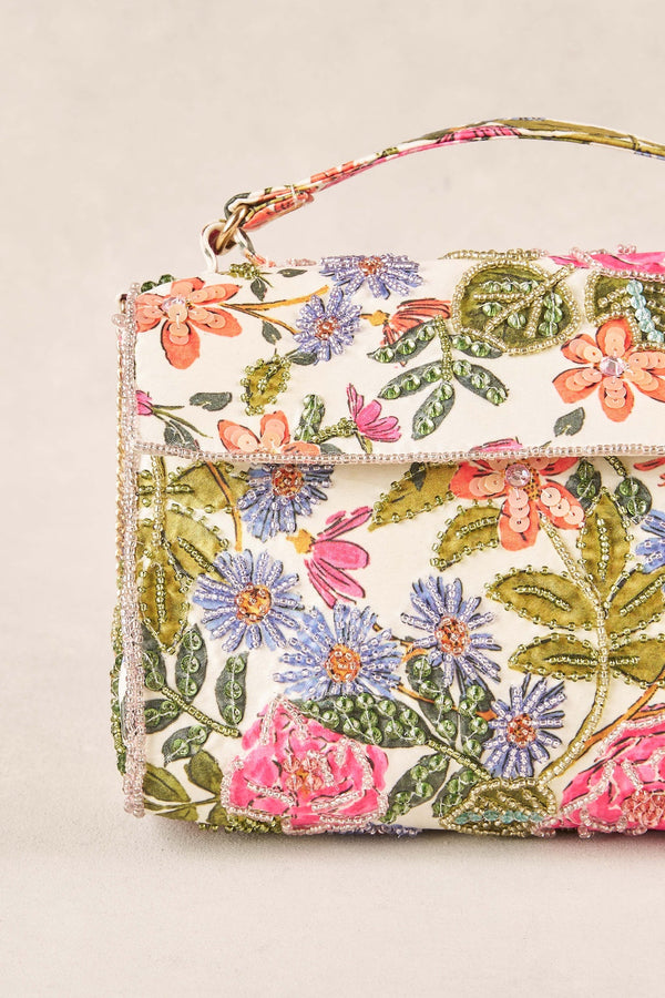 Garden Floral Beaded Bag - Multi