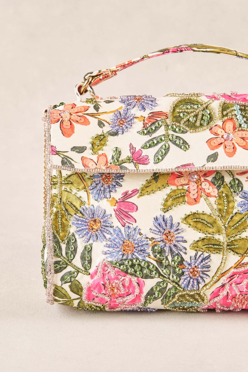 Garden Floral Beaded Bag - Multi