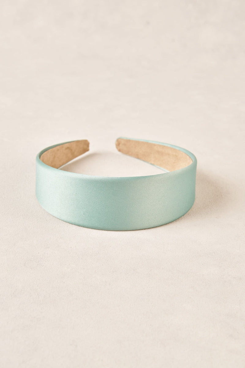 Satin Headbands - Mint Green