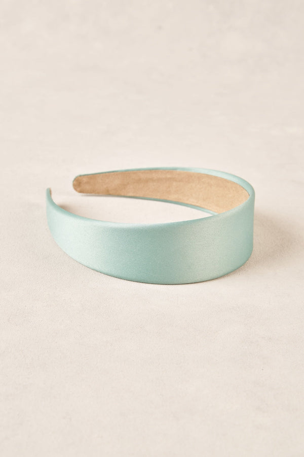 Satin Headbands - Mint Green