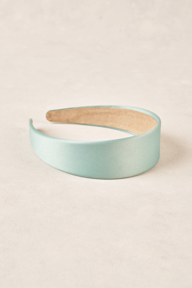 Satin Headbands - Mint Green