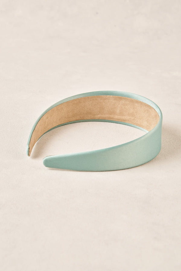 Satin Headbands - Mint Green