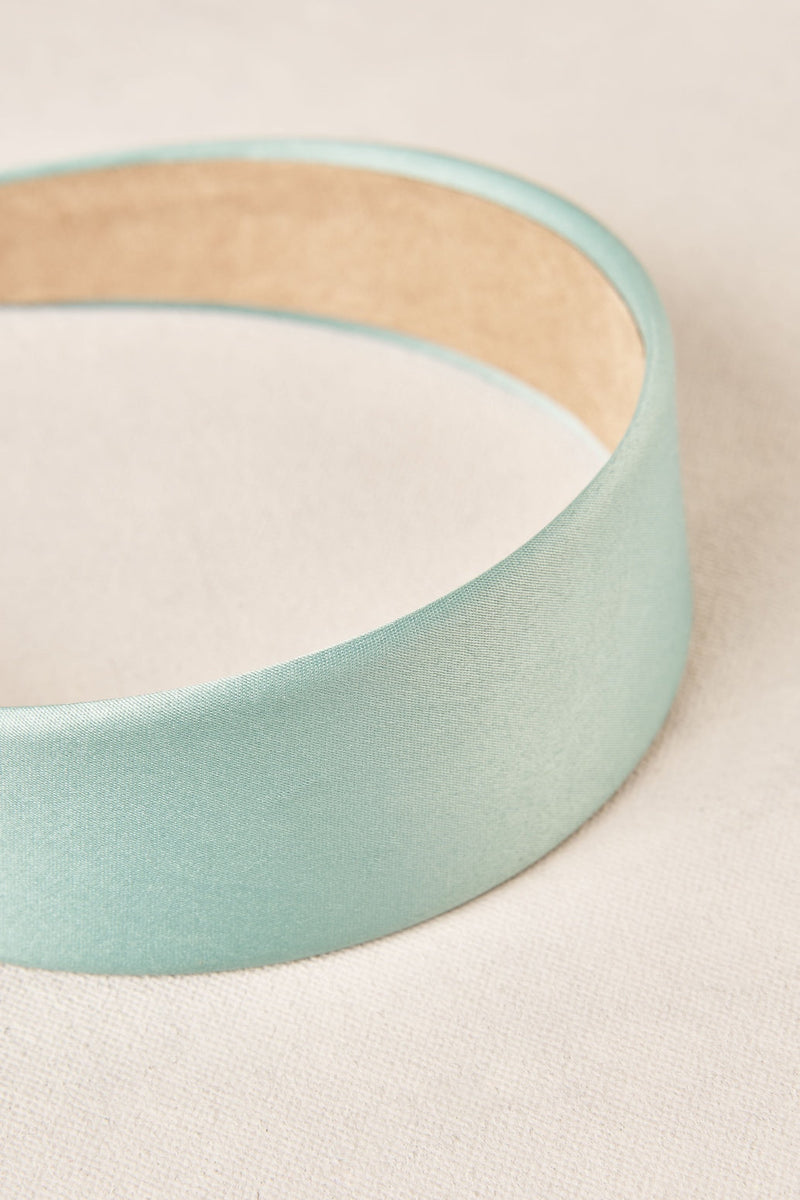 Satin Headbands - Mint Green